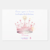 Es war einmal, Prinzessin Geburtstag Geschenkpapier Set (Vorderseite)