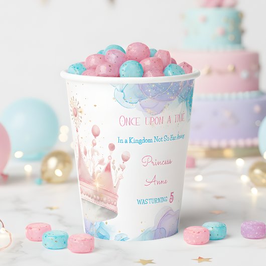 Es war einmal, Prinzessin Geburtstag Pappbecher