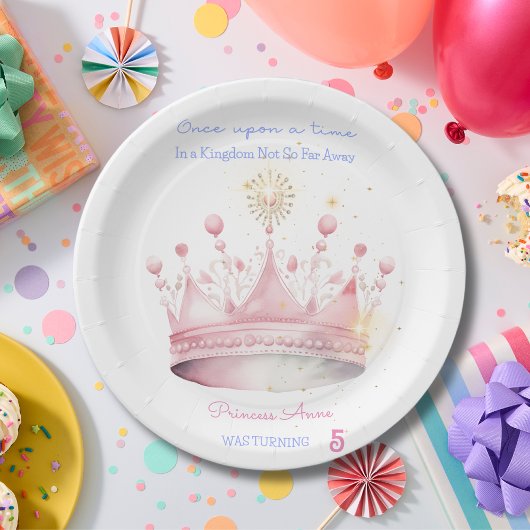 Es war einmal, Prinzessin Geburtstag Pappteller