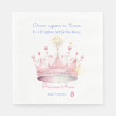 Es war einmal, Prinzessin Geburtstag Serviette (Vorderseite)