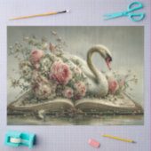 Es war einmal Schwan Seidenpapier (Basteln)