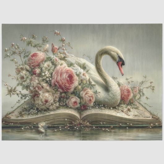 Es war einmal Schwan Seidenpapier (Vorderseite)