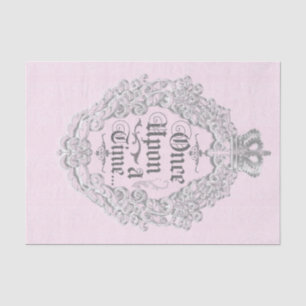 Es war einmal Vintage Rosa Prinzessin Elegant Seidenpapier