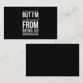 Es war erschöpft, ein phantastisches, lustiges Zit Visitenkarte (Vorne/Hinten)