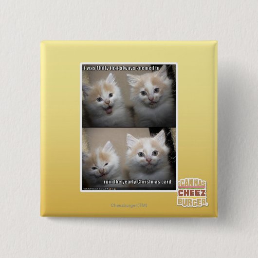 Es war flaumig button (Vorderseite)