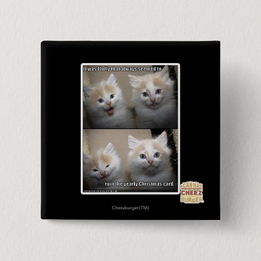 Es war flaumig button (Vorderseite)