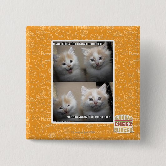 Es war flaumig button (Vorderseite)