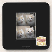 Es war flaumig getränkeuntersetzer (Vorderseite)