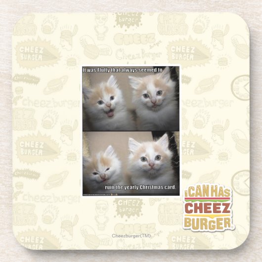 Es war flaumig untersetzer (Vorderseite)