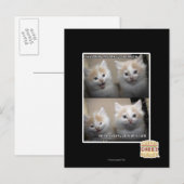 Es war Fluffy Postkarte (Vorne/Hinten)