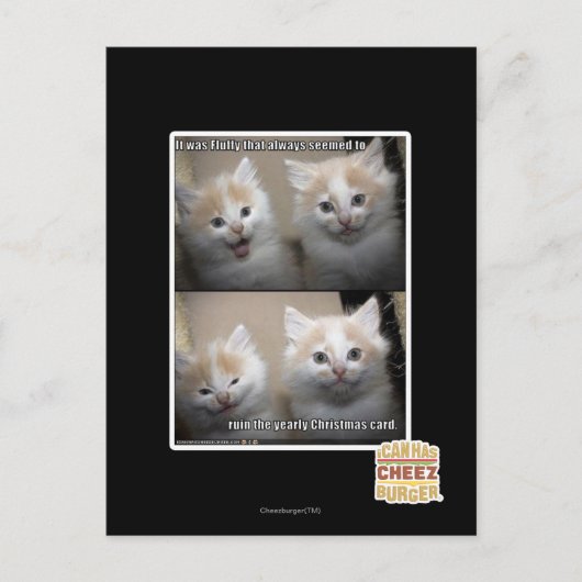Es war Fluffy Postkarte (Vorderseite)