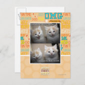 Es war Fluffy Postkarte (Vorne/Hinten)