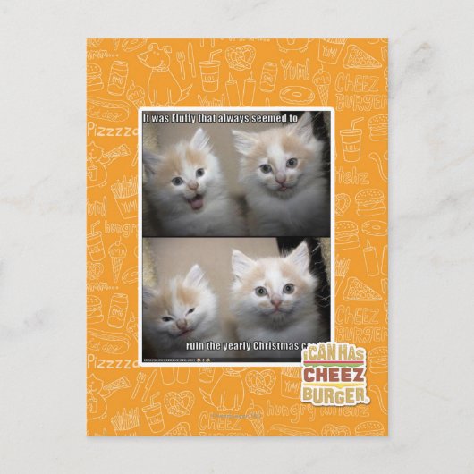 Es war Fluffy Postkarte (Vorderseite)