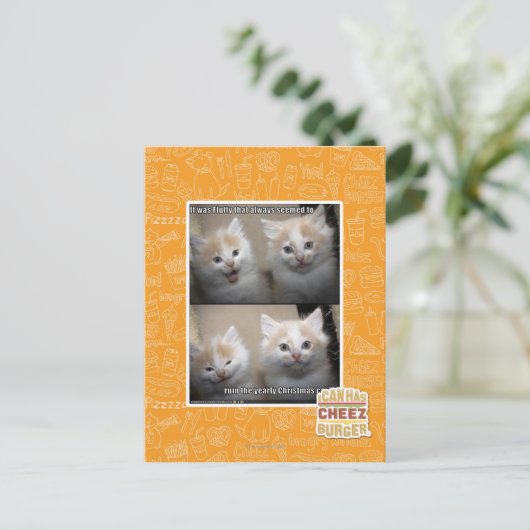 Es war Fluffy Postkarte (Stehend Vorderseite)