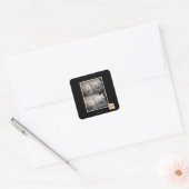 Es war Fluffy Quadratischer Aufkleber (Umschlag)