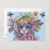 Es war ihr Ostern-Mützeneintritt Feiertagspostkarte (Vorne/Hinten)