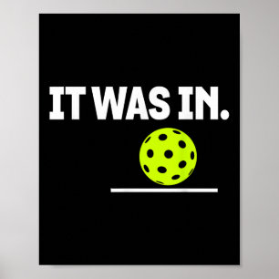 Es war im lustigen Pickleball Paddleball in Lover Poster
