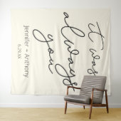 Es war immer, dass du den Hintergrund Personalisie Wandteppich (Beispiel (Horizontal))