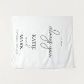 Es war immer, dass du ein Banner-Zeichen hochzimme Wandteppich (Vorderseite (Horizontal))