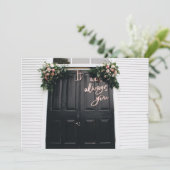 Es war immer, dass du eine flatternde Grußkarte ha Karte (Stehend Vorderseite)