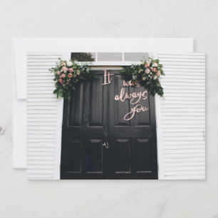 Es war immer, dass du eine flatternde Grußkarte ha Karte