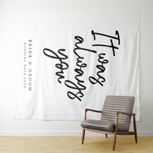 Es war immer dein Hochzeitsband Wandteppich (Beispiel (Horizontal))