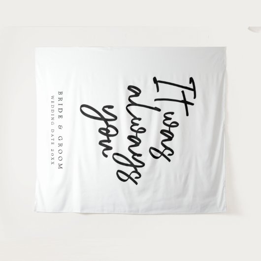 Es war immer dein Hochzeitsband Wandteppich (Vorderseite (Horizontal))