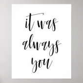 Es war immer dein Poster (Vorne)