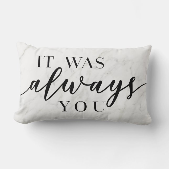 Es war immer deine Liebe Throw Kissen (Vorderseite)