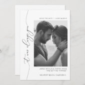 Es war immer deine Save the Date Karte (Vorne/Hinten)