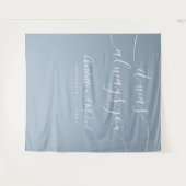 Es war immer der Hintergrund des blauen Fotos Wandteppich (Vorderseite (Horizontal))