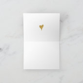 Es war immer du - Goldeffekt-Hochzeit Karte (Innenseite)