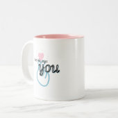 Es-war-immer-du-Kapuzenpullover Zweifarbige Tasse (Vorderseite Links)