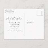 Es war immer du Neon Save the Date Einladung Po Postkarte (Rückseite)