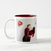 Es war immer du Niedlich Romantisches Foto Valenti Zweifarbige Tasse (Links)