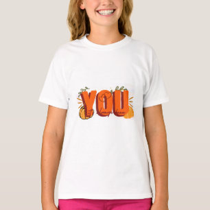 Es war immer du Retro-Kürbis Herbst T-Shirt
