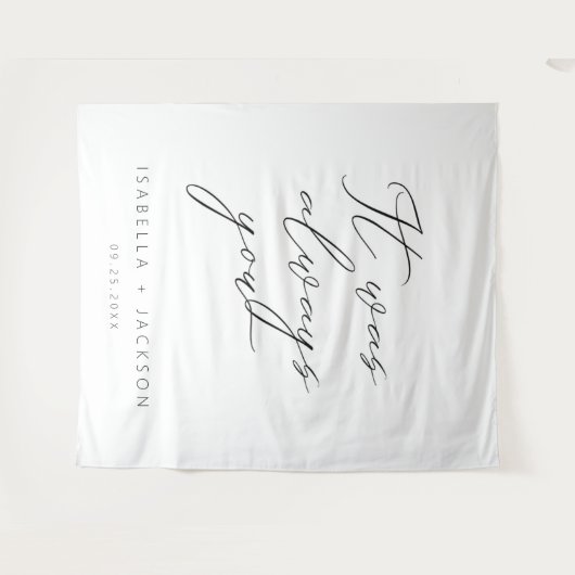 Es war immer du wandteppich (Vorderseite (Horizontal))