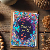 Es war immer Ihr Hübsches blaues Valentin Karte