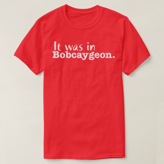 Es war in Bobcaygeon T-Shirt (Design vorne)