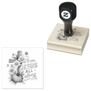 Es war Jesus.. Gummistempel