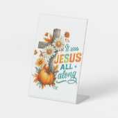 Es war Jesus.. Sockelschild (Vorderseite)