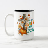 Es war Jesus.. Zweifarbige Tasse (Links)