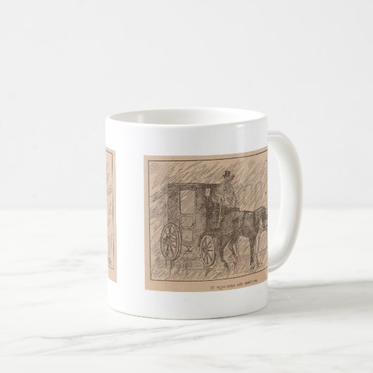 Es war kalte schwarze Schönheit Kaffeetasse (VorderseiteRechts)