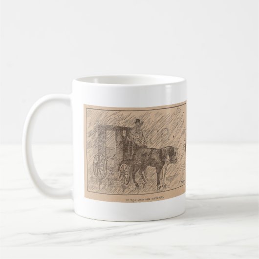 Es war kalte schwarze Schönheit Kaffeetasse (Links)