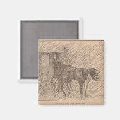 Es war kalte schwarze Schönheit Magnet (Vorderseite/Rückseite)