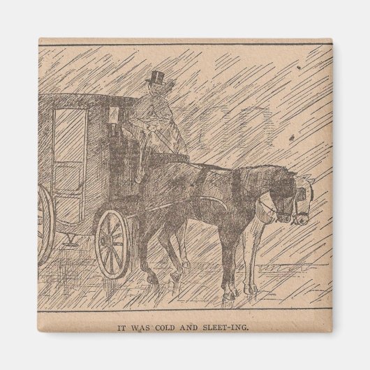 Es war kalte schwarze Schönheit Magnet (Vorne)