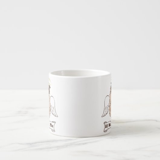 Es war kein lustiges Zitat von "Ich-Engel-Mops" Espressotasse (Vorderseite)