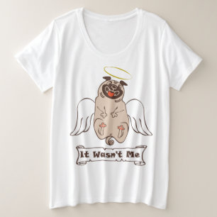 Es war kein lustiges Zitat von "Ich-Engel-Mops" Große Größe T-Shirt