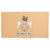 Es war kein lustiges Zitat von "Ich-Engel-Mops" Kissenbezug (Vorderseite-Links)