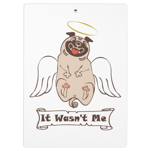 Es war kein lustiges Zitat von "Ich-Engel-Mops" Klemmbrett (Rückseite)